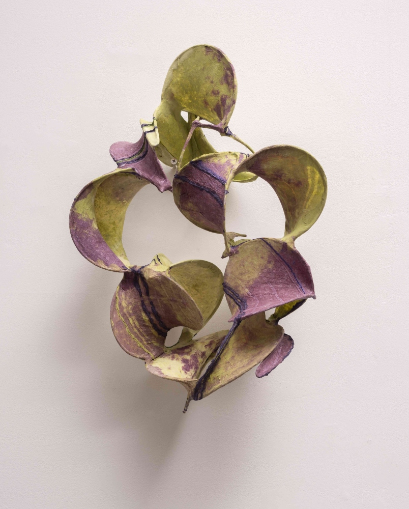 Paper wall sculpture or organic oval forms